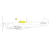 Eduard Express Mask LX009 Spitfire Mk.VIII Airfix 1/24