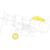 Eduard Express Mask EX1080 F4U-2 Corsair Hobby Boss 1/48