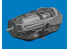 Eduard kit d'amelioration avion brassin Print 6481037 Moteur droit P-38F/G Tamiya 1/48