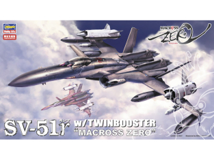 Hasegawa maquette 65776 SV-51Y w/ Twinbooster « Macross Zero » 1/72