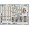 EDUARD photodecoupe avion FE1494 Harnais m&eacute;tal Junkers F.13 Mini Art 1/48