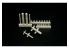 Brengun kit d'amelioration avion BRL48179 Missiles guidés par laser Bayraktar TB2 (pour kit Clear Prop) 1/48