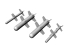 Brengun kit d'amelioration avion BRL48179 Missiles guidés par laser Bayraktar TB2 (pour kit Clear Prop) 1/48