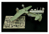 Brengun kit d'amelioration avion BRL144189 Dewoitine D.520 details kit Brengun 1/144