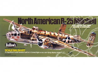Maquette Guillow&39s avion bois 805 B-25 MITCHELL 1/32