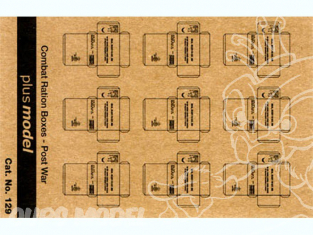 Plus Model 129 Boites de rations combat apres guerre 1/35