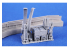 CMK 4485 Mitrailleuse a l'echelle, boîtes de munitions et alimentation B-26B/C Marauder pour kit ICM 1/48
