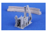 CMK 4485 Mitrailleuse a l'echelle, boîtes de munitions et alimentation B-26B/C Marauder pour kit ICM 1/48