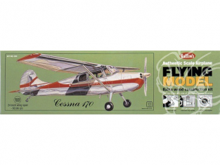 Maquette Guillow&39s avion bois 302 CESSNA 170 1/18