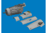 Eduard kit d'amelioration brassin Print 672402 Moteur Messerschmitt Bf 109G-10 Erla Eduard 1/72