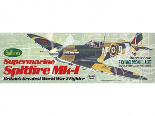 Maquette Guillow&39s avion bois 504 Supermarine Spitfire 1/32
