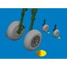 Eduard kit d'amelioration avion brassin 6481057 Roues diamond tread P-40E Eduard 1/48