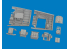 Eduard kit d'amelioration avion brassin Print 6481066 Compartiment radio P-40E Eduard 1/48