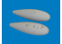 Eduard kit d'amelioration avion brassin Print 6481084 Réservoir largable P-40 Eduard 1/48