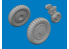 Eduard kit d'amelioration brassin 672405 Roues Messerschmitt Bf 109G-6 Tamiya 1/72