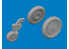 Eduard kit d'amelioration brassin 672405 Roues Messerschmitt Bf 109G-6 Tamiya 1/72