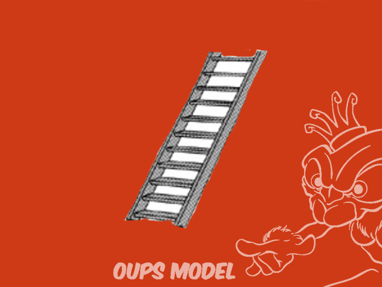 PLASTRUCT 90662 Escalier 3,6x9,9 125mm 2piéces 1/100