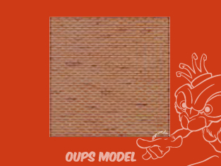 PLASTRUCT 91609 FEUILLE À MOTIF DE BRIQUE 0,5x300x175mm 2piéces 1/25 TT brique clair