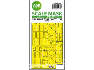 ASK Art Scale Kit Mask M32096 Nakajima B5N2 "KATE" HpH Recto 1/32
