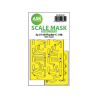 ASK Art Scale Kit Mask M48236 Sukhoi Su-27 UB Flanker-C Kitty Hawk Recto Verso 1/48