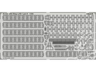Eduard photodecoupe bateau 53322 USS Wasp LHD-1 Partie 5 Trumpeter 1/350