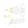 Eduard Express Mask EX1103 F-14D Great Wall Hobby 1/48
