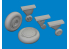 Eduard kit d'amelioration avion brassin 6481089 Roues F4F-4 Early Academy 1/48