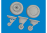 Eduard kit d'amelioration avion brassin 6481089 Roues F4F-4 Early Academy 1/48