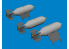 Eduard kit d'amelioration avion brassin 6481079 P-40 Bombes 500lb M64 US Eduard 1/48