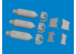 Eduard kit d'amelioration avion brassin 6481079 P-40 Bombes 500lb M64 US Eduard 1/48