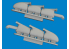 Eduard kit d'amelioration brassin Print 672409 Echappements fishtail 3 sorties Spitfire Mk.V Tamiya 1/72