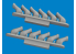 Eduard kit d'amelioration brassin Print 672410 Echappements fishtail 6 sorties Spitfire Mk.V Tamiya 1/72