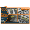 Clear Prop kit d'amelioration militaire CPA72092 Jeu de roues HMMWV 37x12,5 pneus kit T-Model 1/72