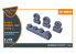Clear Prop kit d'amelioration avion CPA72163 Jeu de roues F-86A type 1 pour kits CP 1/72
