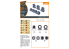 Clear Prop kit d'amelioration avion CPA72163 Jeu de roues F-86A type 1 pour kits CP 1/72