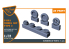 Clear Prop kit d'amelioration avion CPA72164 Jeu de roues F-86A type 2 pour kits CP 1/72