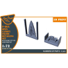 Clear Prop kit d'amelioration avion CPA72170 Ensemble de d&eacute;tails du cadre de la verri&egrave;re ouverte du F-86A pour kits CP 1/72