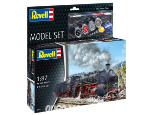 Revell maquette locomotive 62167 Model Set Locomotive rain express BR 18 505 et tender 2'3' T38 avec accessoires de base 1/87
