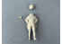 Copper State Models personel F32-057 Un aviateur italien portant un casque Roold 1/32
