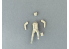 Copper State Models personel F32-060 Un estafette allemand debout sur une moto 1/32