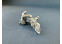Copper State Models personel F32-061 Un estafette britannique vérifie une moto 1/32