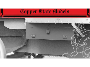 Copper State Models maquettes militaire A35-049 Coffre de rangement latéral Garford-Putilov 1/35