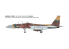 Fine Molds avion FK01 F-15DJ Aggressor Force aérienne d'autodéfense japonaise Unité 095 Marron/Marron clair/Vert foncé 1/72
