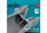 ResKit Avion RSU48-0268 Tuyère d'échappement Sabre F.4, F-86, F-40 pour kit Airfix imprimée en 3D 1/48