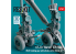 ResKit Hélico RSU48-0243 Train d'atterrissage CF-18 Hornet (CF-188) (RCAF) avec roues pour kit Kinetic imprimé en 3D 1/48