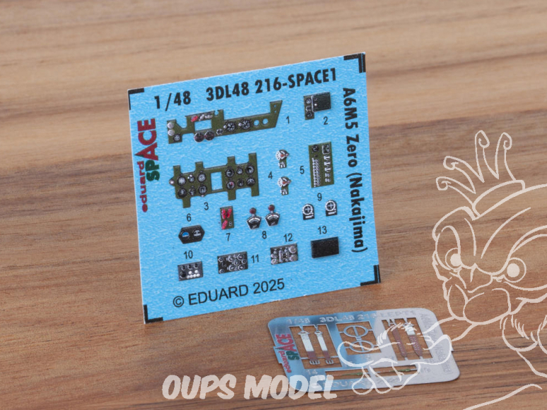 Eduard Space décalques 3D 3DL48216 A6M5 Zero (Nakajima) Fine Molds 1/48