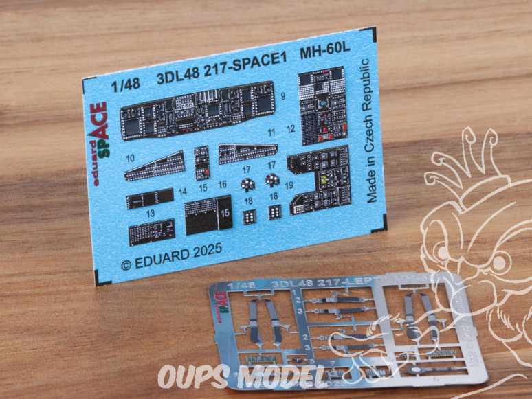 Eduard Space décalques 3D 3DL48217 MH-60L Black Hawk Icm 1/48