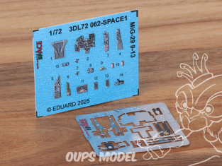 Eduard Space décalques 3D 3DL72062 MiG-29 9-13 Great Wall Hobby 1/72