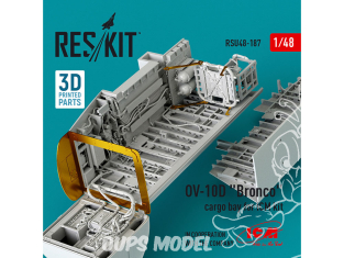 ResKit avion RSU48-0187 Baie de chargement OV-10A « Bronco » pour kit ICM (imprimé en 3D) 1/48