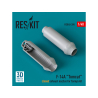 ResKit avion RSU48-0390 Buses d'&eacute;chappement ferm&eacute;es pour F-14A Tomcat pour Tamiya, kit imprim&eacute; en 3D 1/48